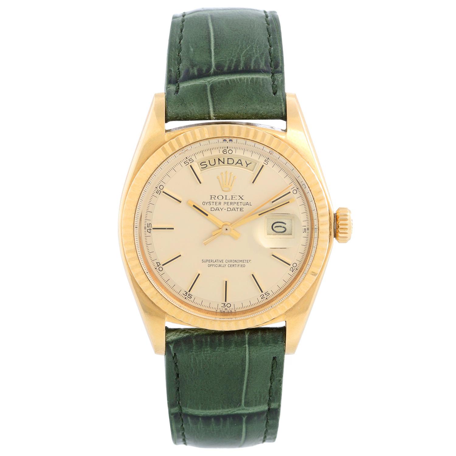 Rolex President Day-Date Men's 18k Yellow Gold Watch 1803