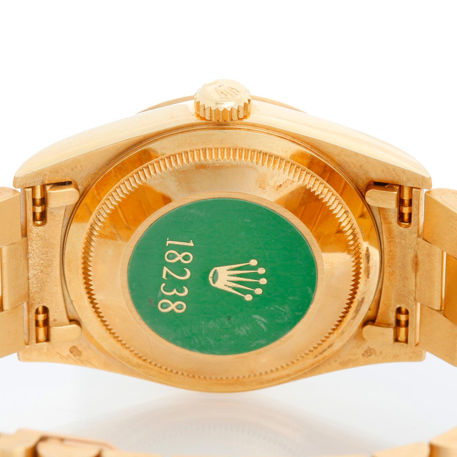 Rolex President Day-Date Men's Watch 18238 Tiffany Dial For Sale 3