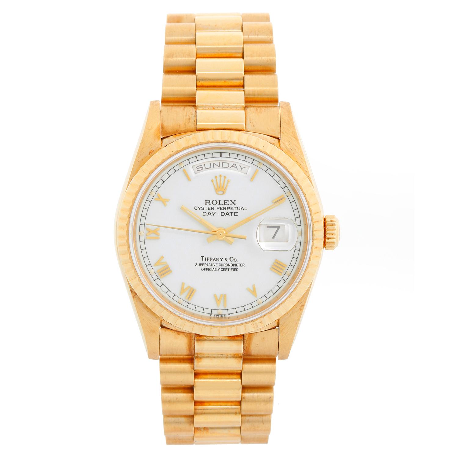 Rolex President Day-Date Men's Watch 18238 Tiffany Dial