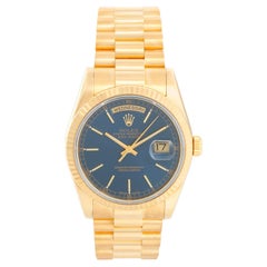 Rolex President Day-Date Men's Watch Blue Dial 118238