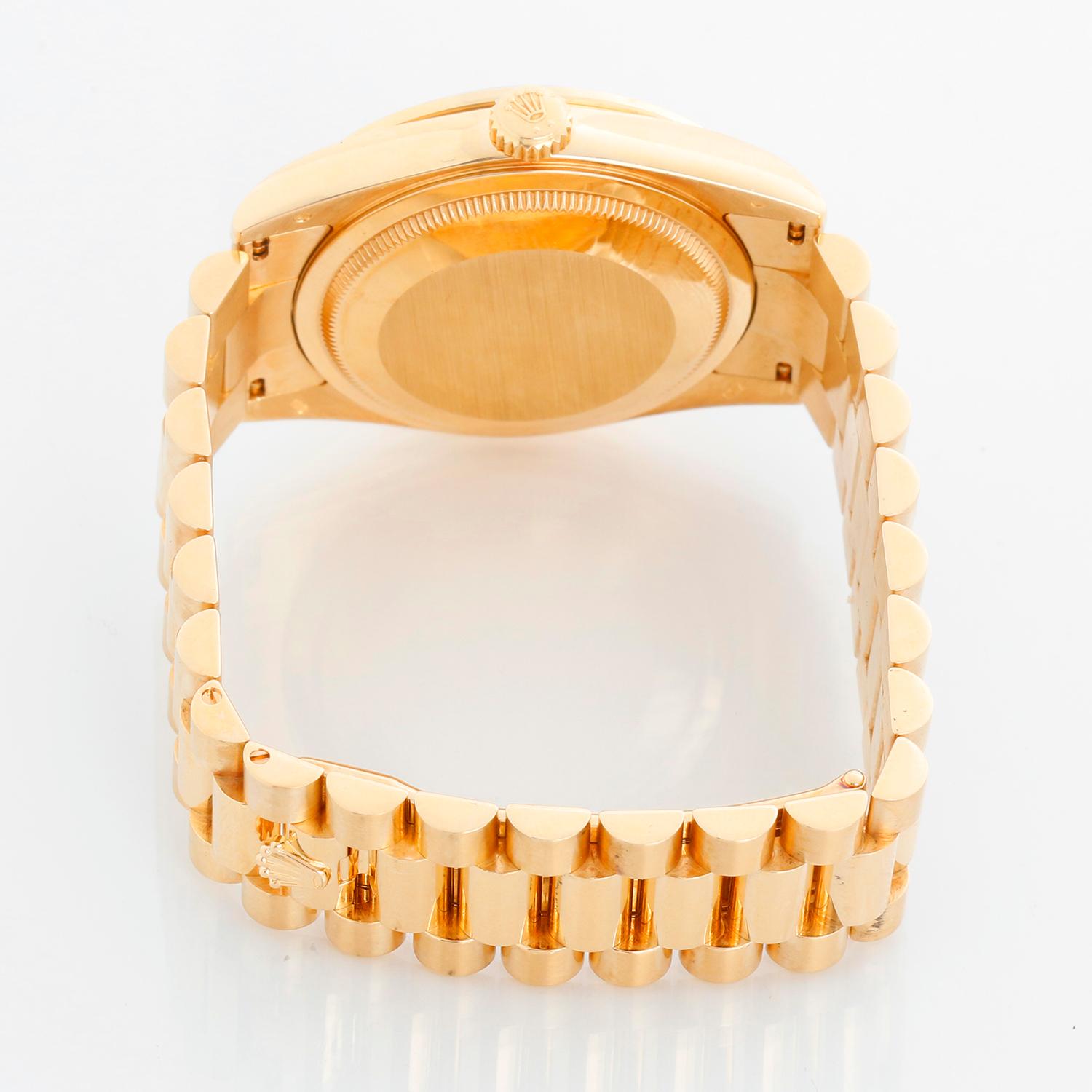 Rolex President Day-Date Men's Yellow Gold Watch Factory Diamonds 118348 For Sale 1