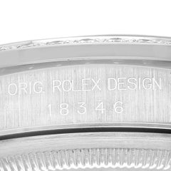 Rolex President Day-Date Platino Blu Miriade Quadrante Diamante Uomo 18346