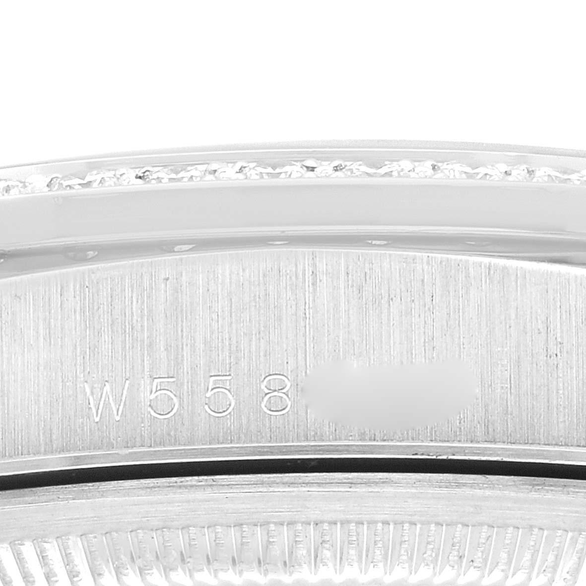 Men's Rolex President Day-Date Platinum Blue Myriad Diamond Dial Mens Watch 18346 For Sale
