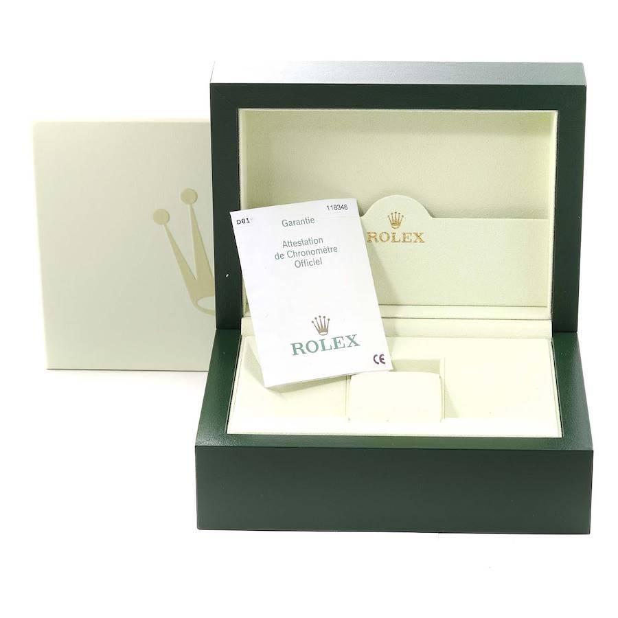 Rolex President Day-Date Platinum Diamond Mens Watch 118346 Box Papers 5