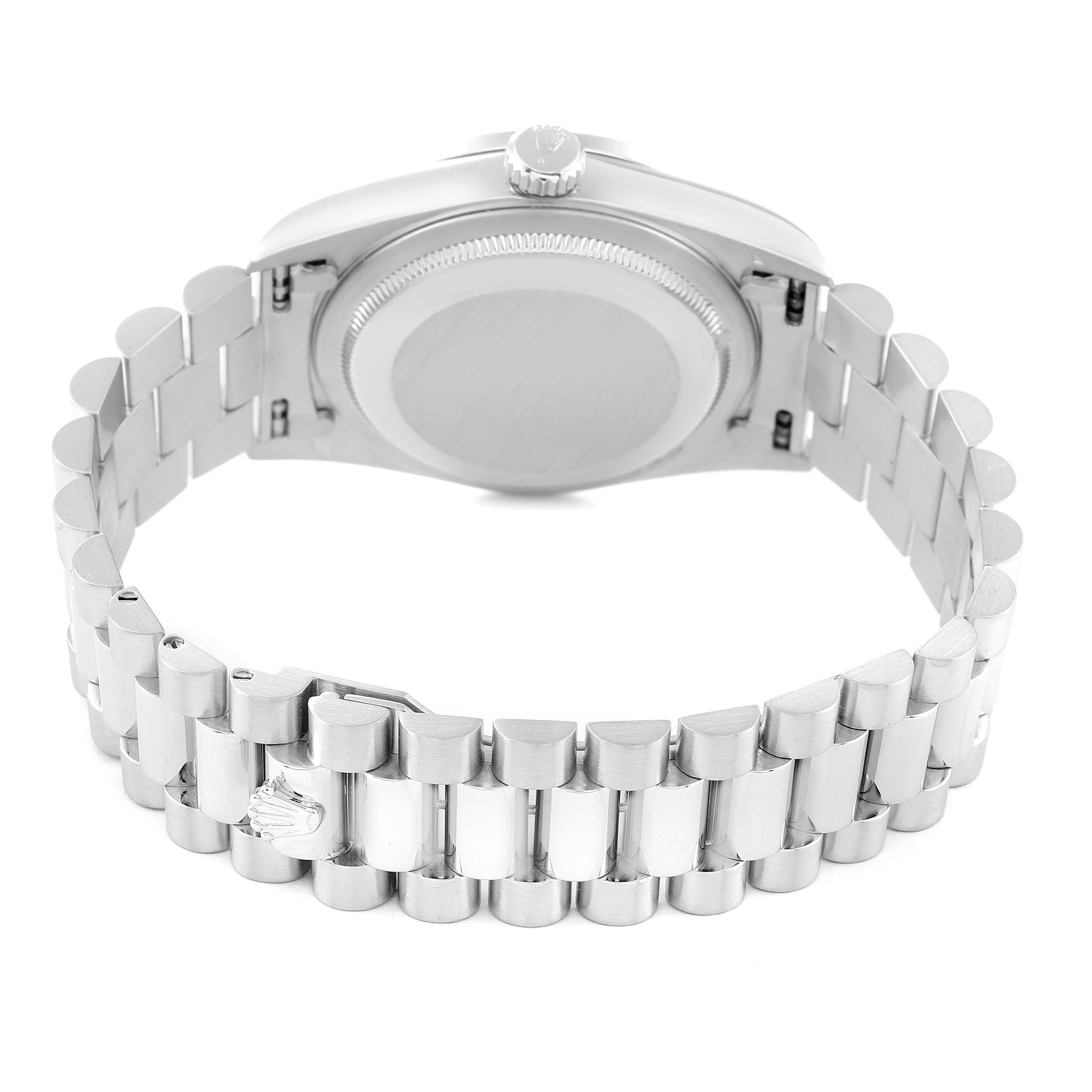 Rolex President Day-Date Platinum Diamond Mens Watch 18346 1
