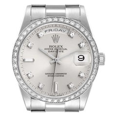 Reloj para caballero Rolex President Day-Date Platino Diamante 18346