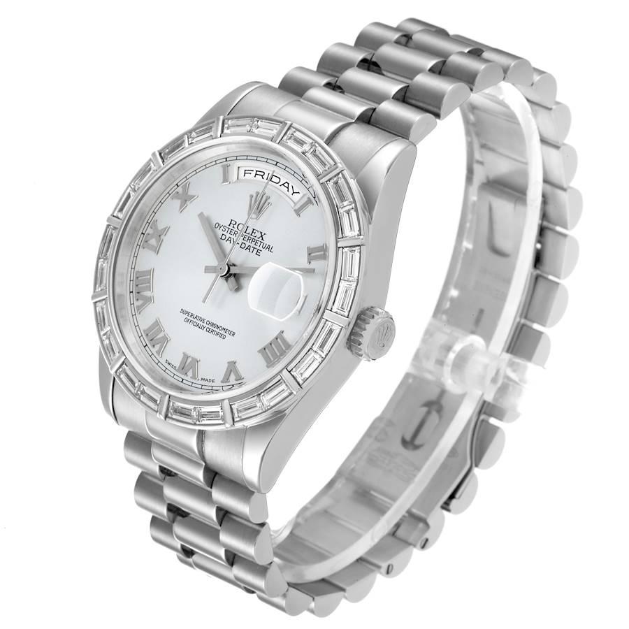 rolex day date platinum diamond bezel