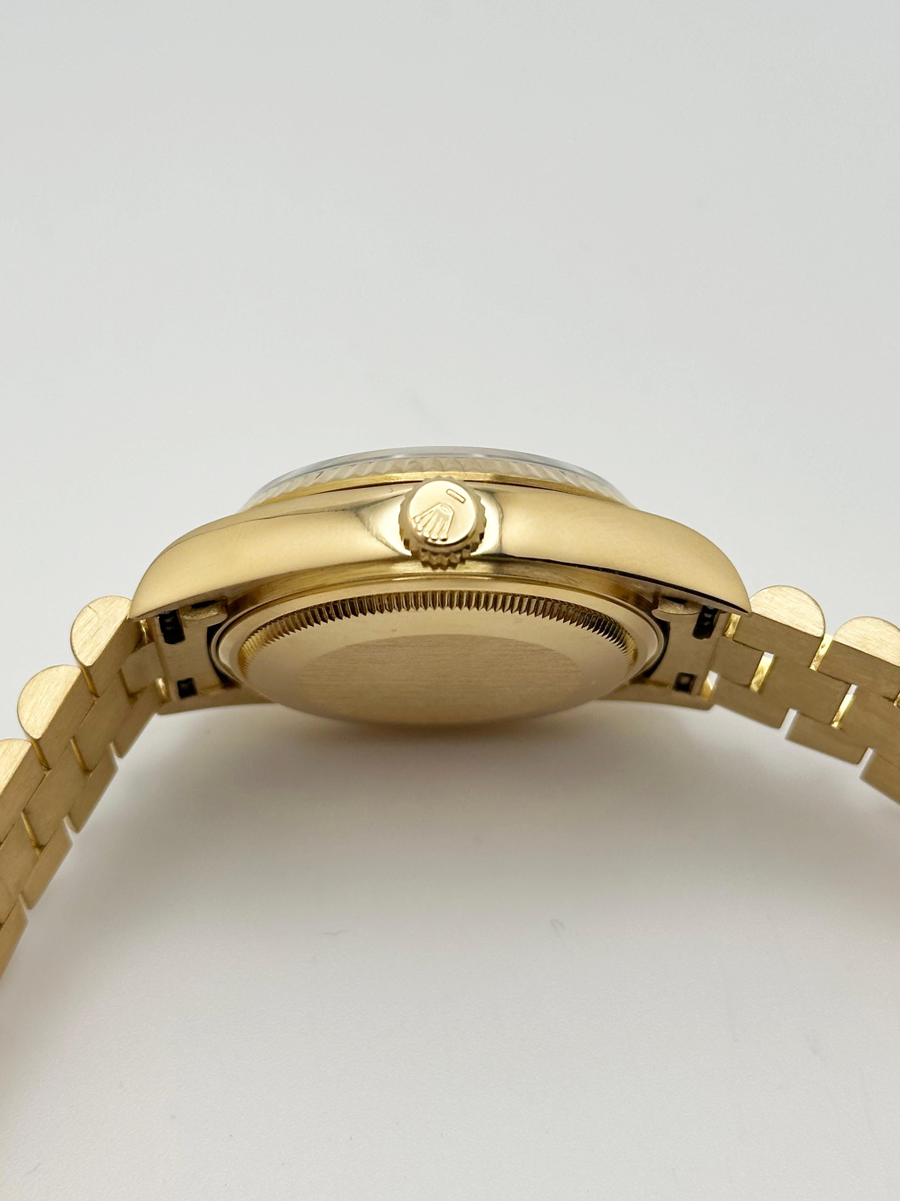 Rolex President Day Date Quickset 18038 36mm Cadran Champagne Or jaune 18K en vente 2