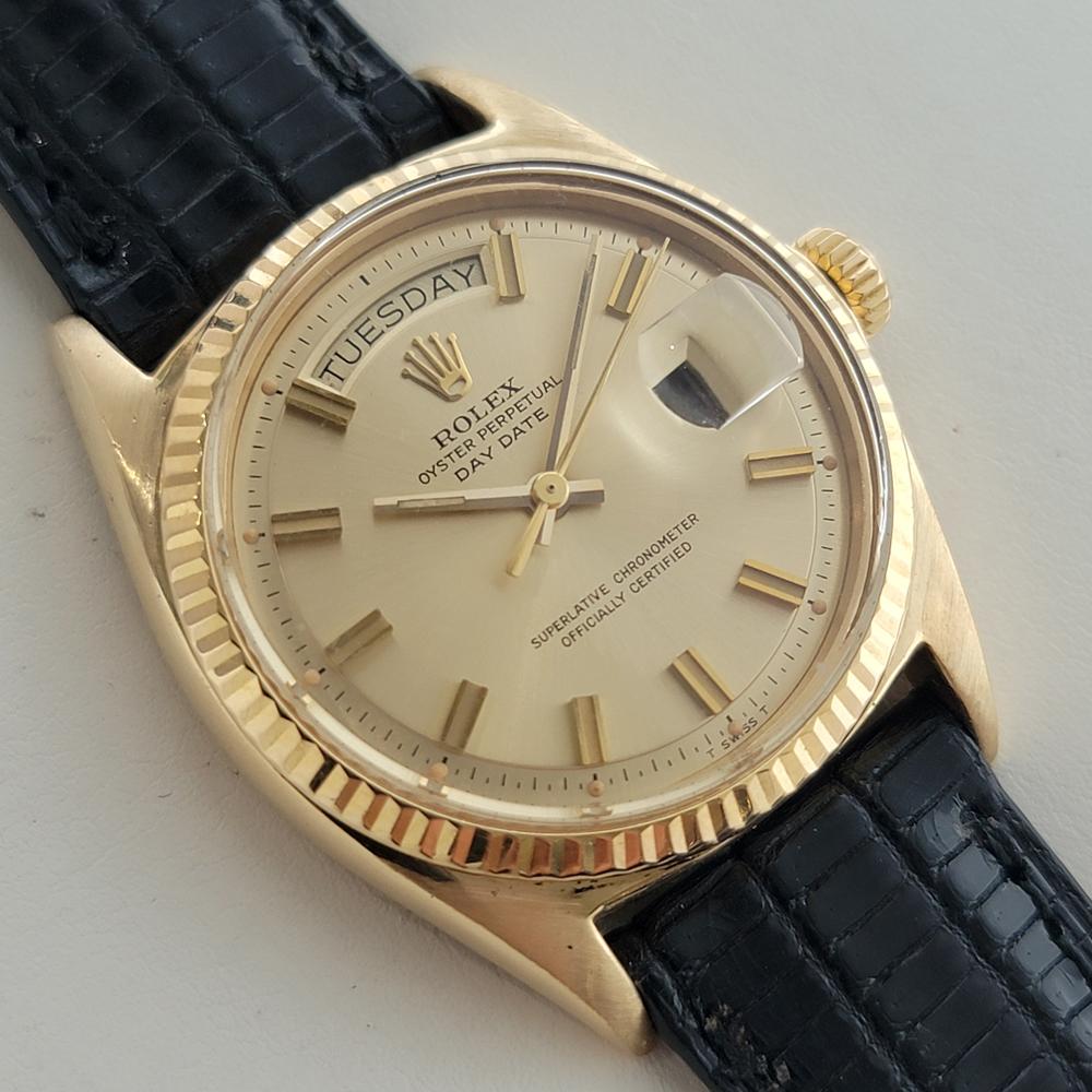 Rolex Präsident Day Date Ref 1803 18k Solid Gold 1970er Jahre Herren Automatik RA631 (Retro) im Angebot