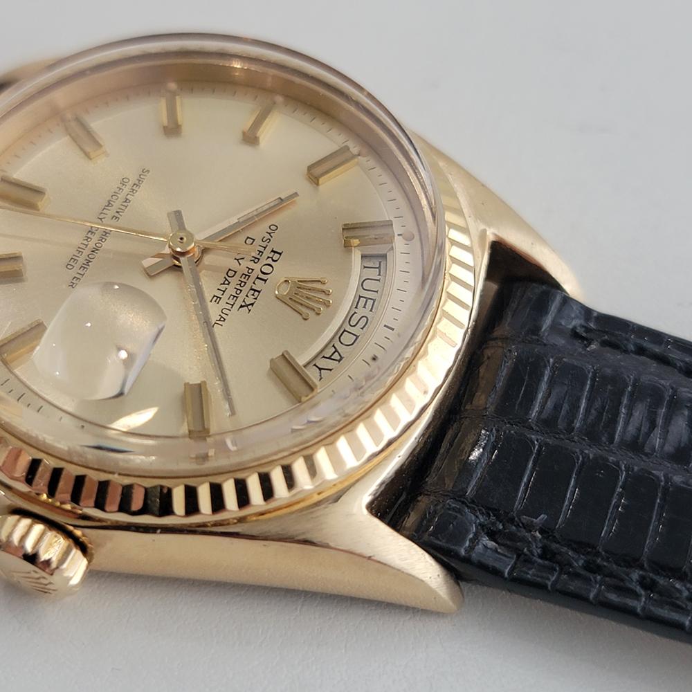 Rolex Präsident Day Date Ref 1803 18k Solid Gold 1970er Jahre Herren Automatik RA631 im Angebot 2