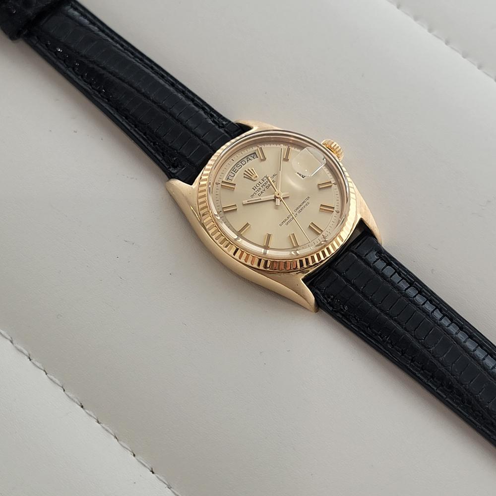 Rolex Präsident Day Date Ref 1803 18k Solid Gold 1970er Jahre Herren Automatik RA631 im Angebot 5