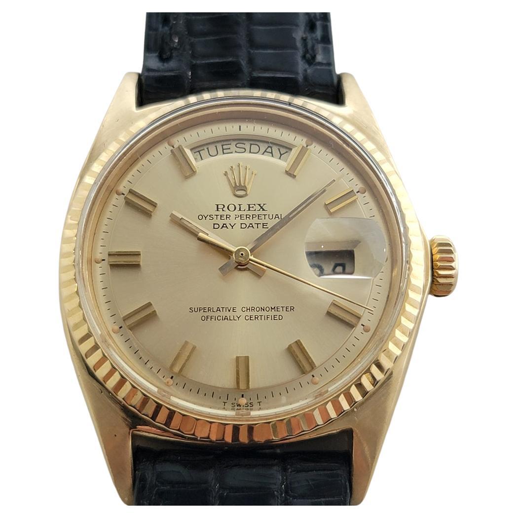 Rolex Präsident Day Date Ref 1803 18k Solid Gold 1970er Jahre Herren Automatik RA631 im Angebot