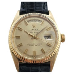 Rolex President Day Date Ref 1803 18k Solid Gold 1970s Mens Automatic RA631