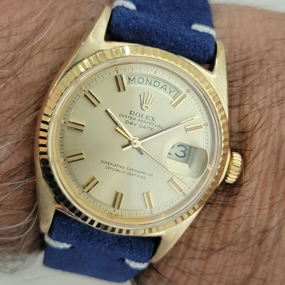 Rolex Präsident Day Date Ref 1803 18k Solid Gold 1970er Jahre Herren Automatik RA631B im Angebot 9