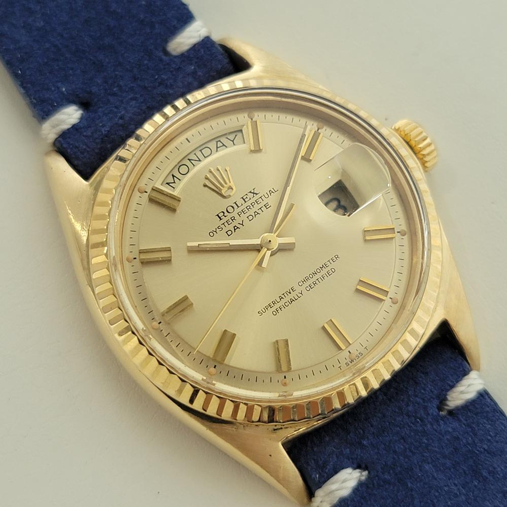 Rolex Präsident Day Date Ref 1803 18k Solid Gold 1970er Jahre Herren Automatik RA631B (Retro) im Angebot