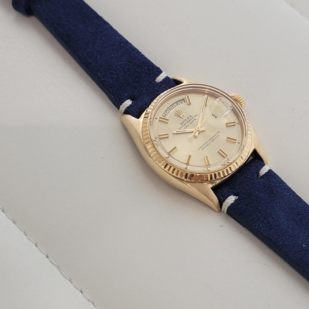 Rolex Präsident Day Date Ref 1803 18k Solid Gold 1970er Jahre Herren Automatik RA631B im Angebot 3