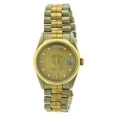 Rolex Präsident Day-Date Ref. 18239 Tridor 18k Tri Color Gold Uhr mit Papieren