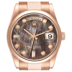 Rolex President Day Date Roségold Perlmutt-Diamant-Zifferblatt Herrenuhr 11820
