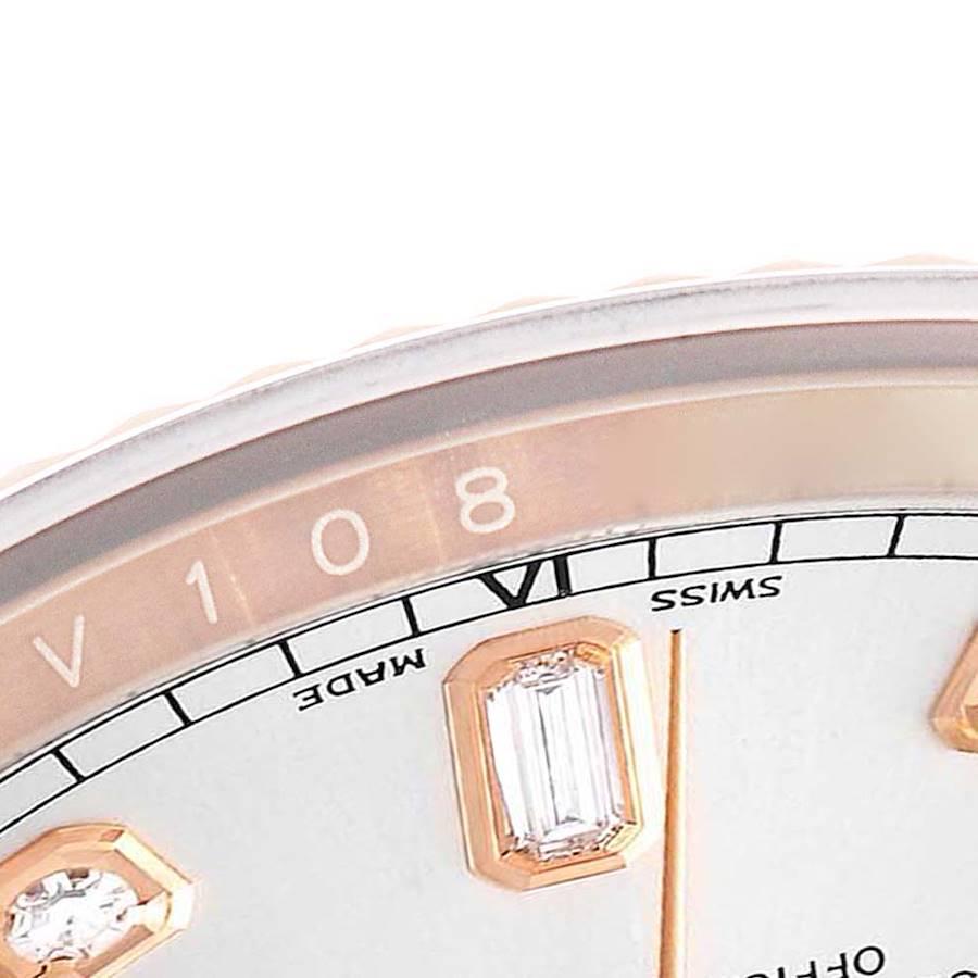 Rolex President Day-Date Roségold Silber Diamant Zifferblatt Herrenuhr 118235 3