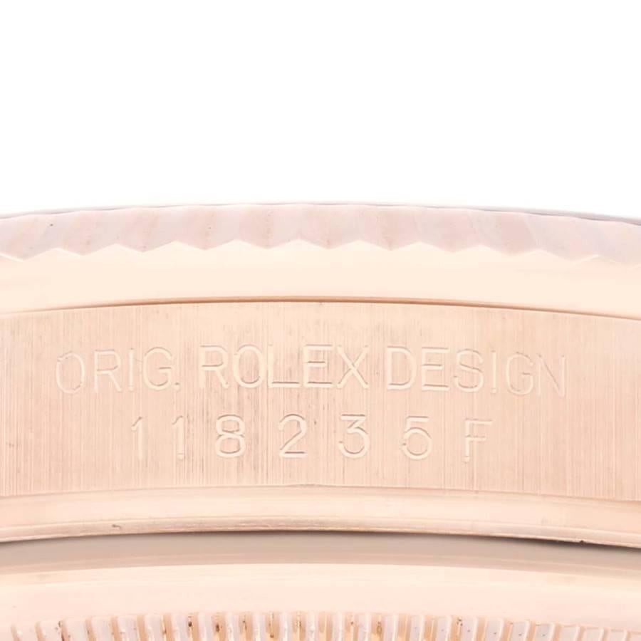 Rolex President Day-Date Roségold Silber Diamant Zifferblatt Herrenuhr 118235 4