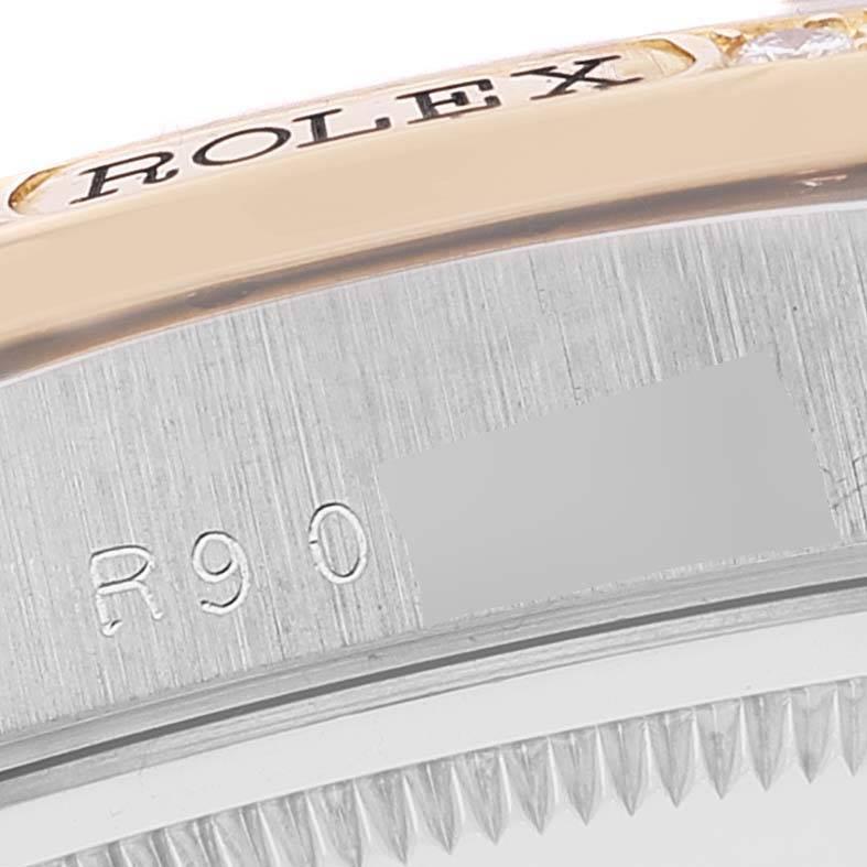 Rolex President Day-Date Tridor White Yellow Rose Gold Diamond Watch 18349 2
