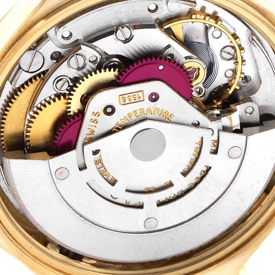 Rolex President Day-Date Vintage Yellow Gold Brown Strap Men's Watch 1803 5