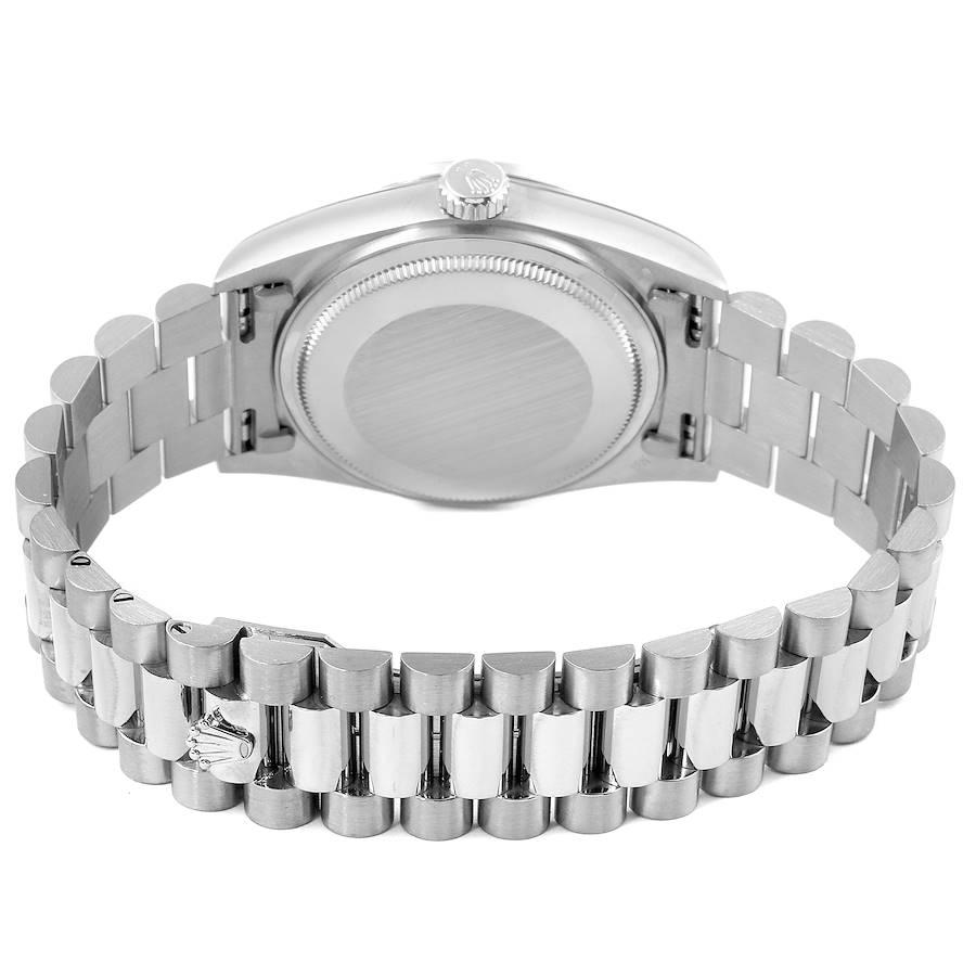 Rolex President Day-Date White Gold Diamond Dial Bezel Watch 18049 4