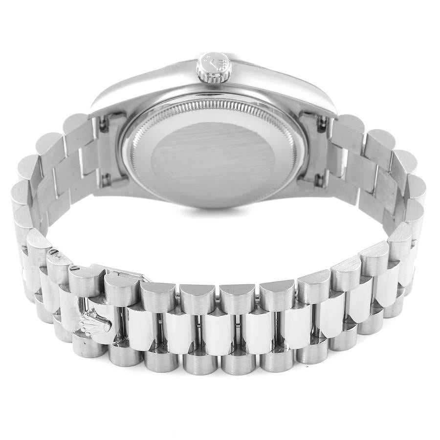 Rolex President Day-Date White Gold Diamond Dial Bezel Watch 18049 4