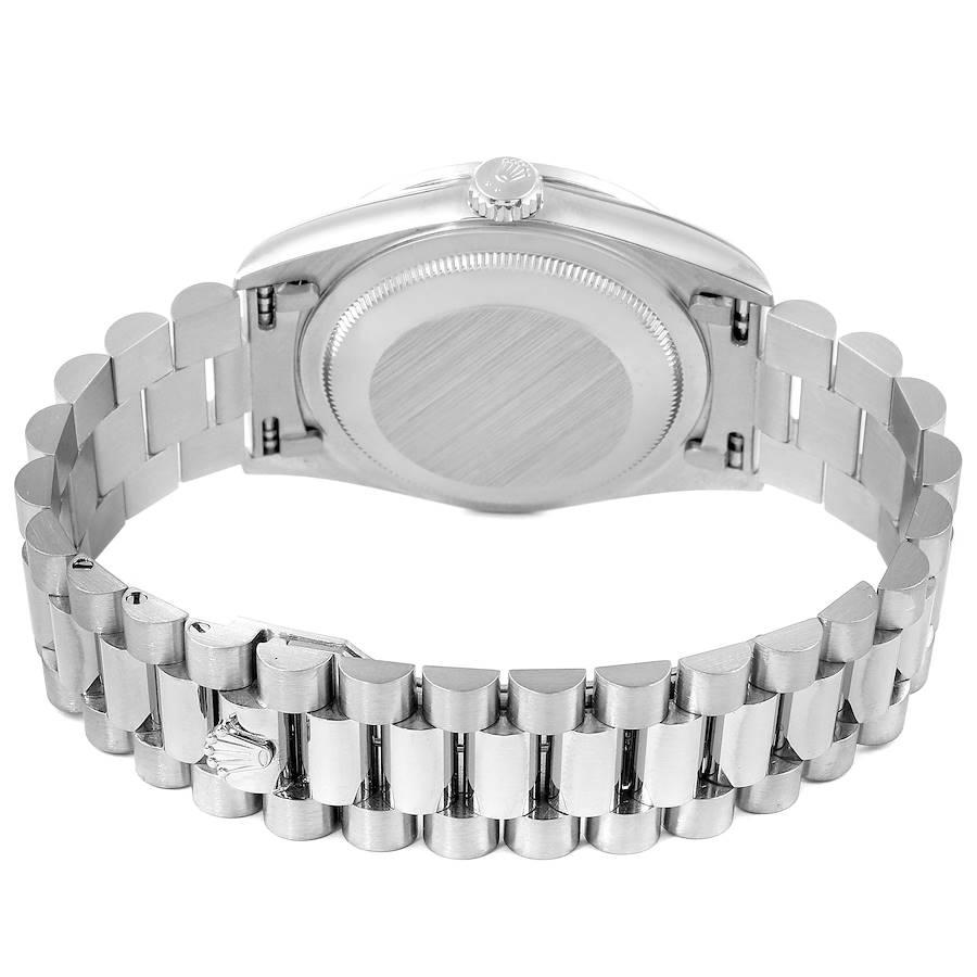 Rolex President Day-Date White Gold Diamond Dial Bezel Watch 18349 For Sale 3