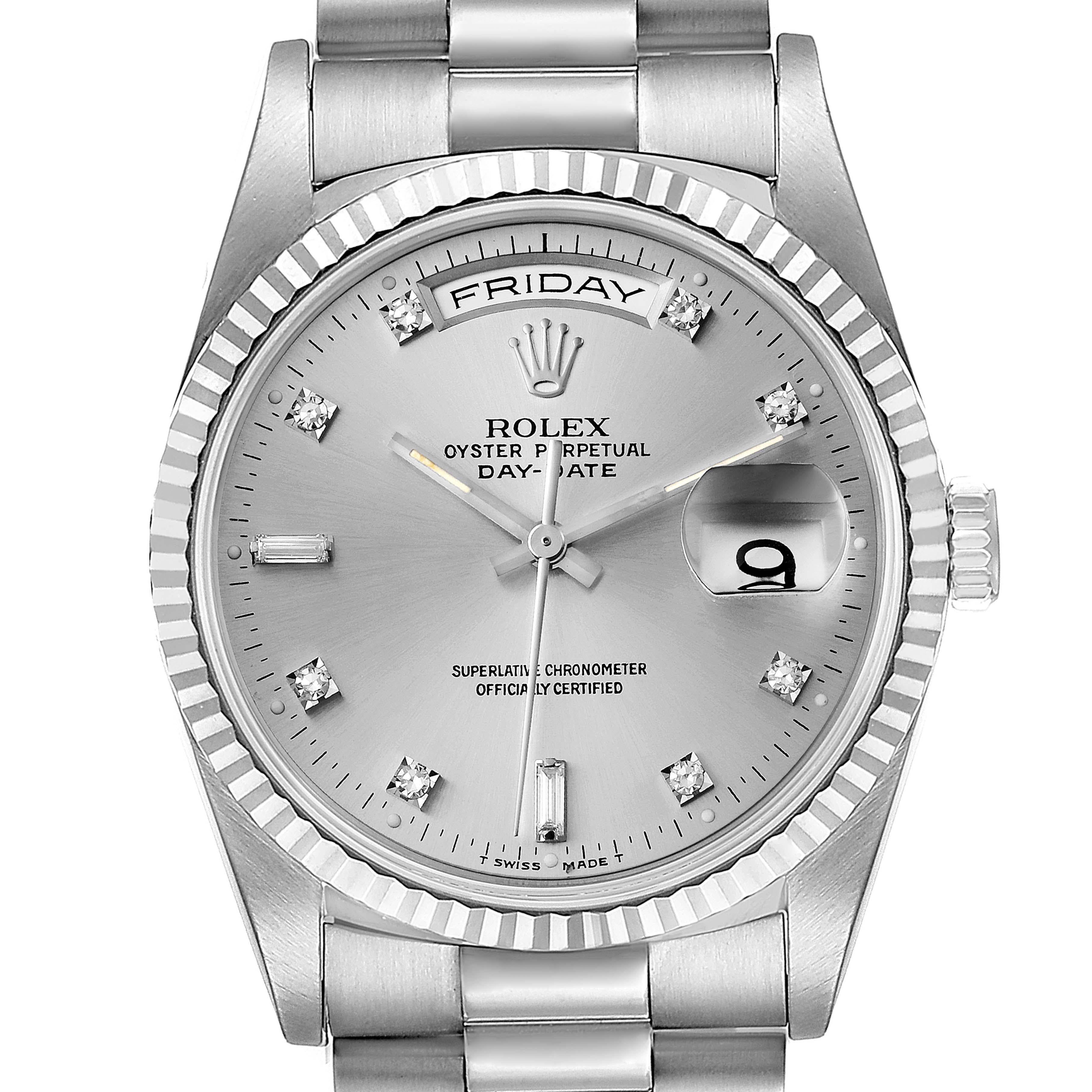 rolex president white gold