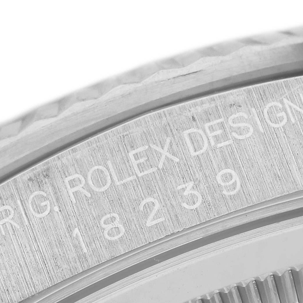 Rolex Montre President Day-Date en or blanc avec cadran en diamants pour hommes 18239 en vente 1