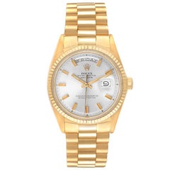 Rolex President Day-Date Wide Fat Boy Yellow Vintage Gold Mens Watch 1803