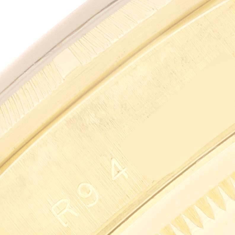 Rolex President Day-Date Gelbgold Bark Diamant-Zifferblatt Herrenuhr 18248 im Angebot 4