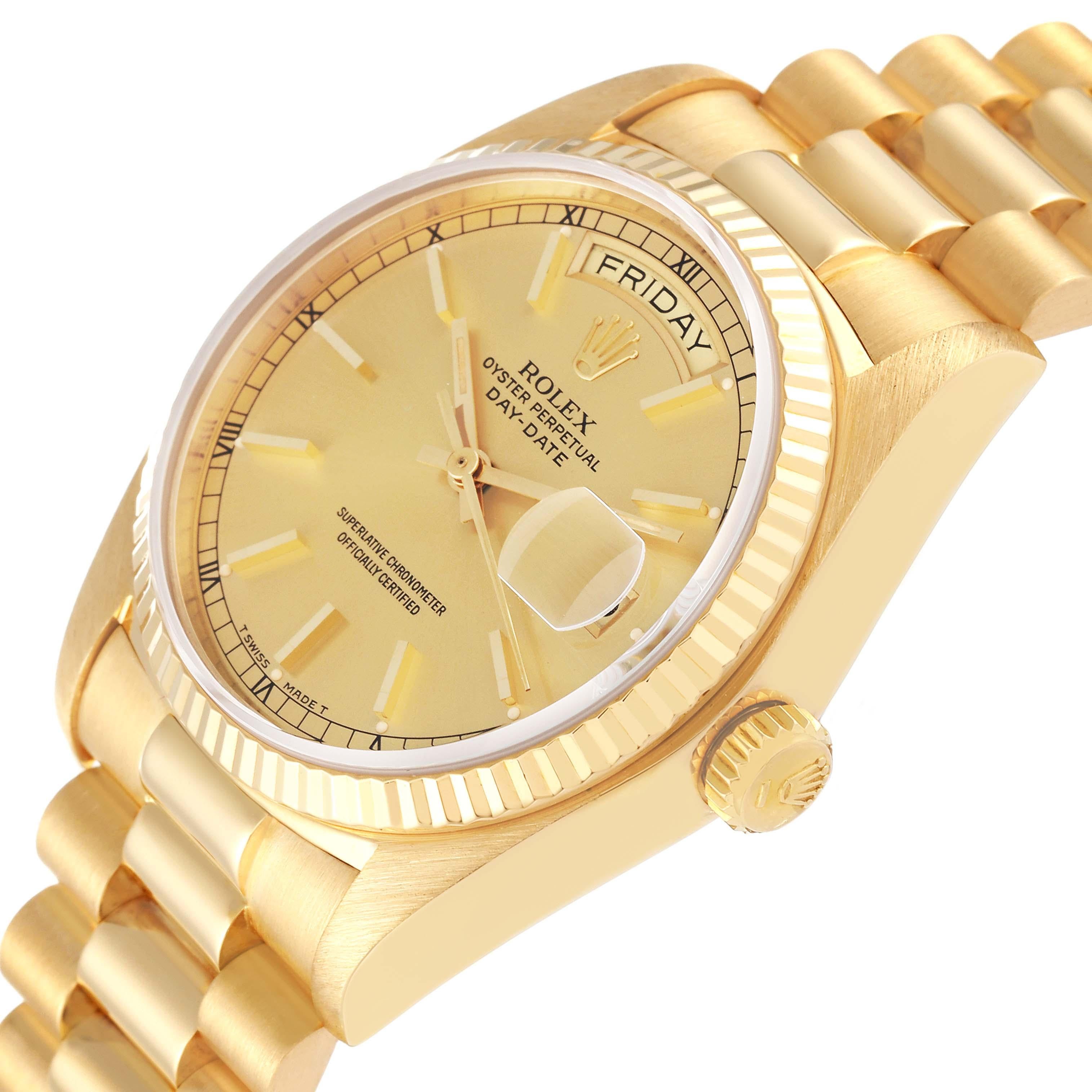 rolex president champagne dial