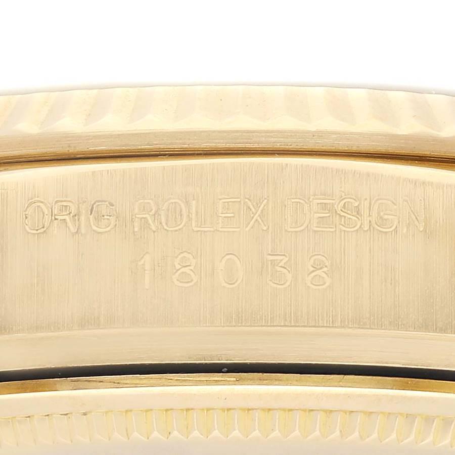 Men's Rolex President Day-Date Yellow Gold Champagne Dial Mens Watch 18038