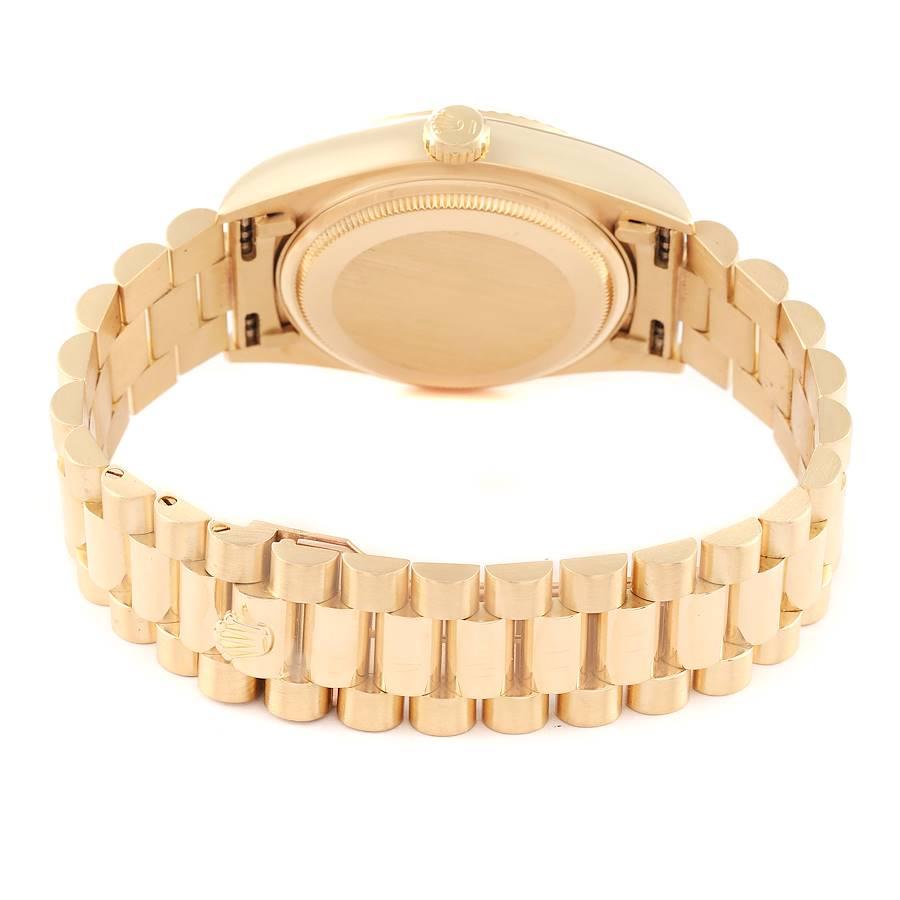 Rolex President Day-Date Gelbgold Champagner Zifferblatt Herrenuhr 18038 Papiere 6