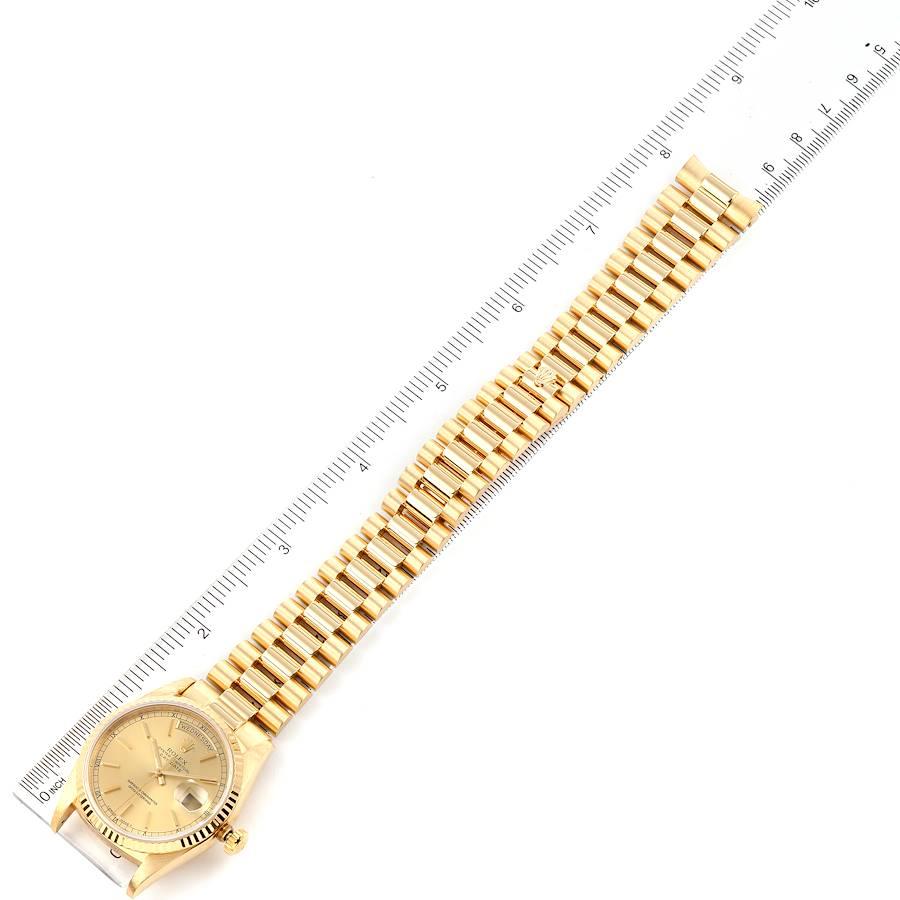 Rolex President Day-Date Yellow Gold Champagne Dial Mens Watch 18238 For Sale 6