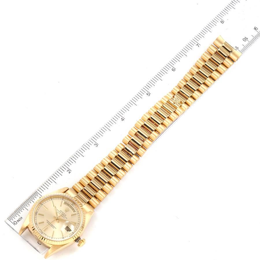 Rolex President Day-Date Yellow Gold Champagne Dial Mens Watch 18238 For Sale 6