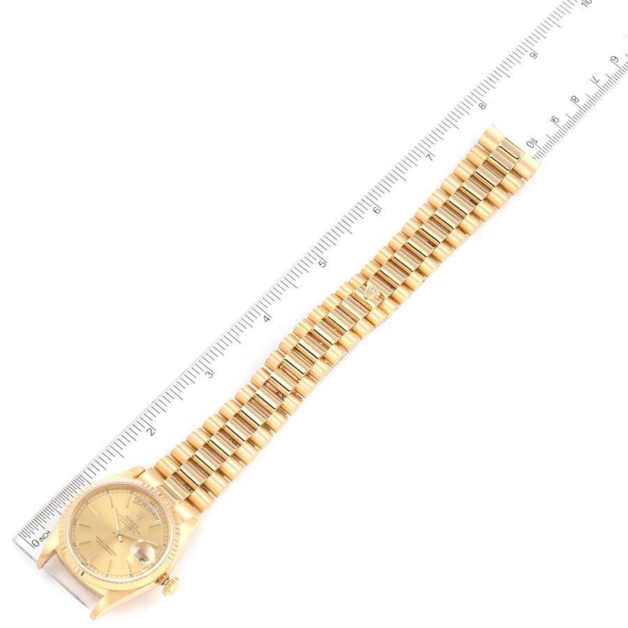Rolex President Day-Date Yellow Gold Champagne Dial Mens Watch 18238 6