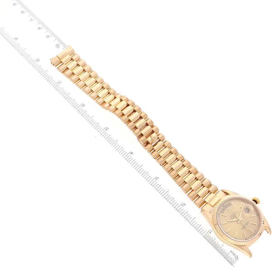 Rolex President Day-Date Yellow Gold Champagne Dial Mens Watch 18238 For Sale 5