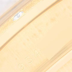 Rolex President Day Date Yellow Gold Diamond Bark Finish Mens Watch 18108