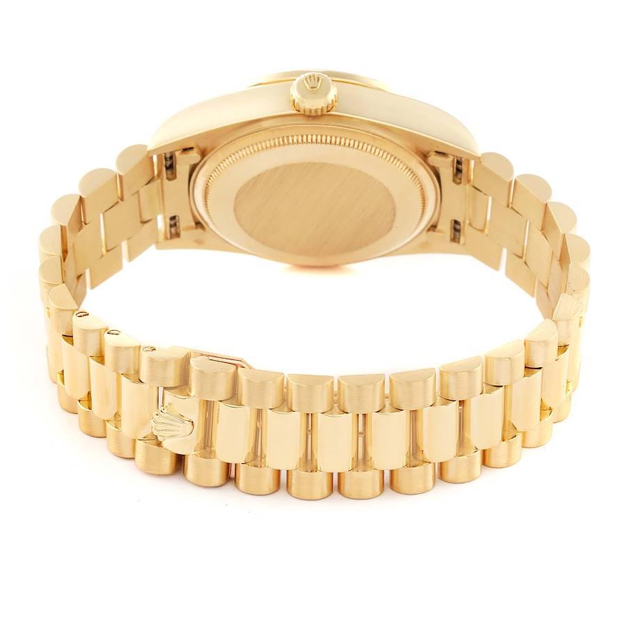 Rolex President Day-Date Gelbgold-Diamant-Lünette  Uhr 18048 5