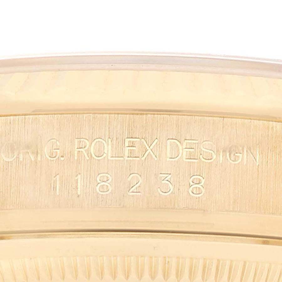 Rolex President Day-Date Gelbgold Diamant-Zifferblatt Herrenuhr 118238 Box Papiere 3
