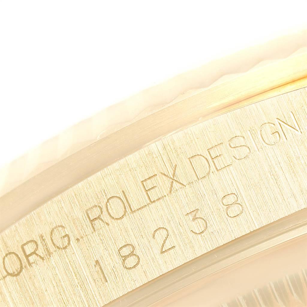 Rolex President Day-Date Yellow Gold Diamond Dial Men's Watch 18238 3
