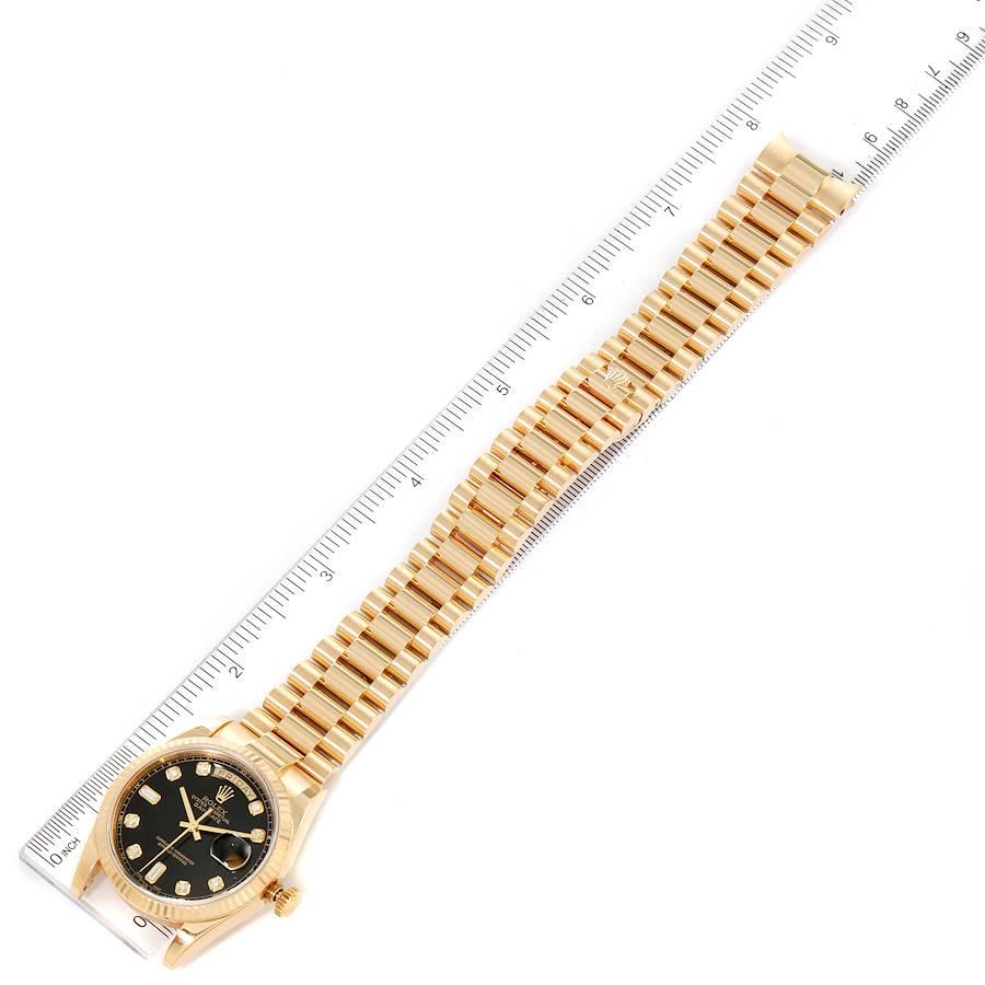 Rolex President Day Date Yellow Gold Diamond Mens Watch 118238 Box Papers 6