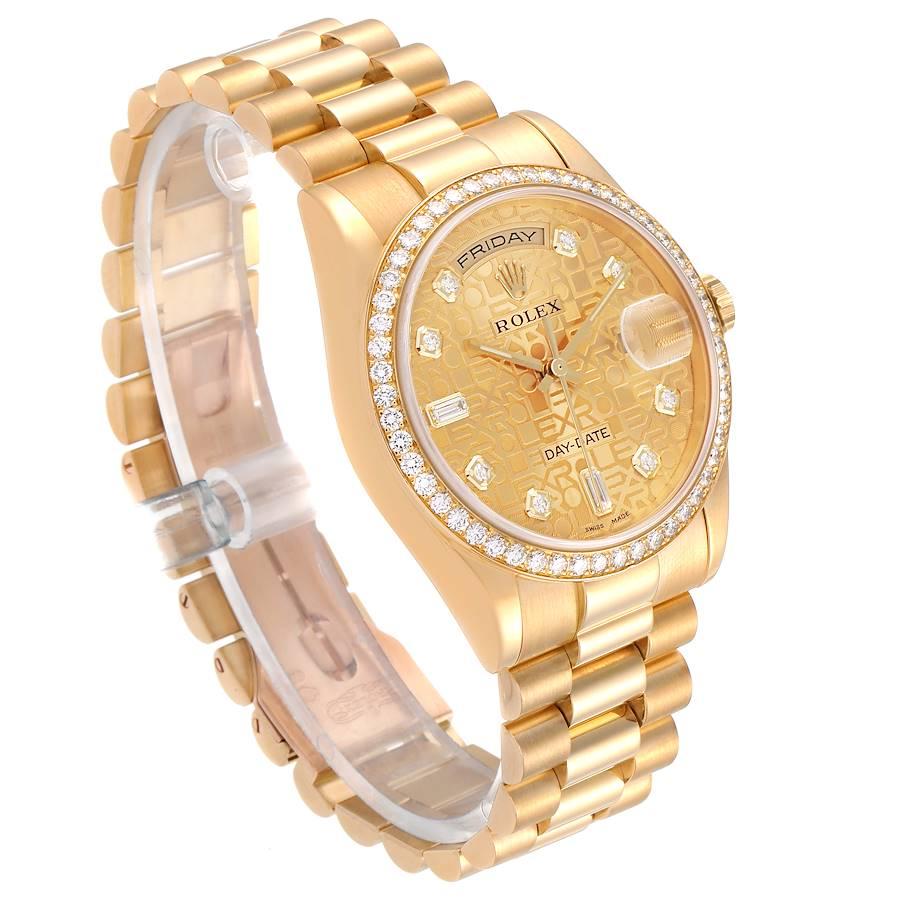 rolex 118348 diamonds-yellow gold watch