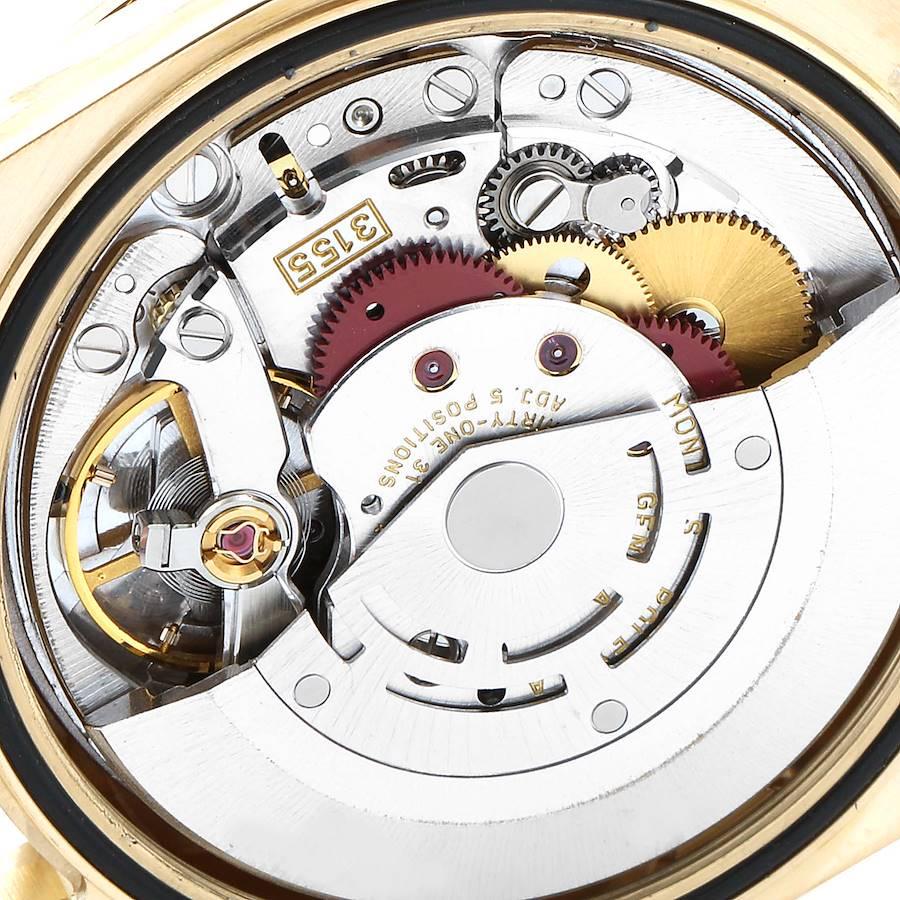 Rolex President Day Date Yellow Gold Diamond Men's Watch 118348 2