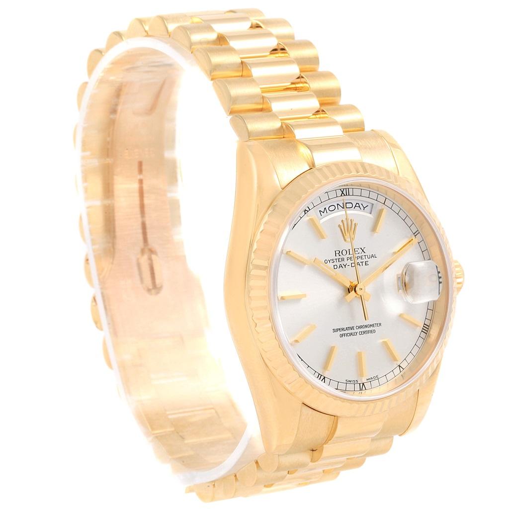 Rolex President Day-Date Yellow Gold Men's Watch 118238 Box Papers In Excellent Condition For Sale In Atlanta, GA