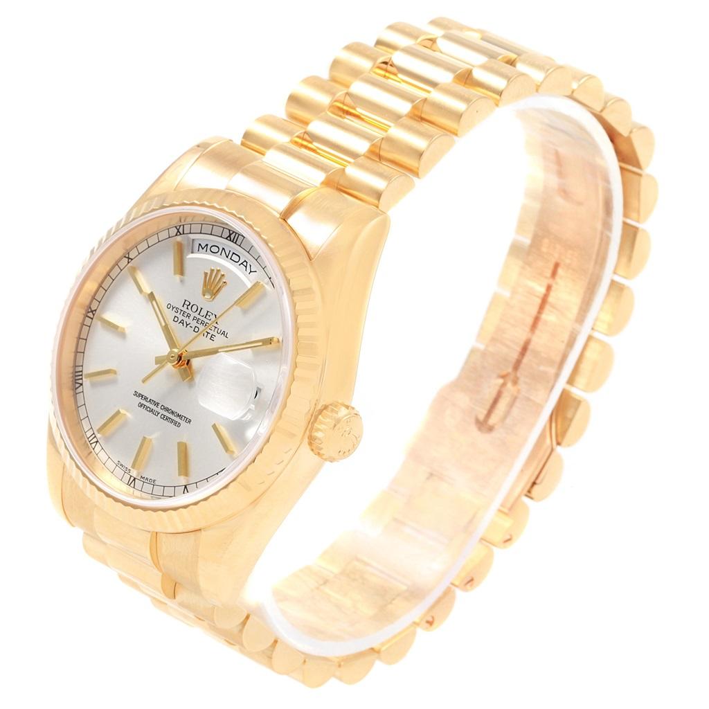 Rolex President Day-Date Yellow Gold Men's Watch 118238 Box Papers For Sale 2