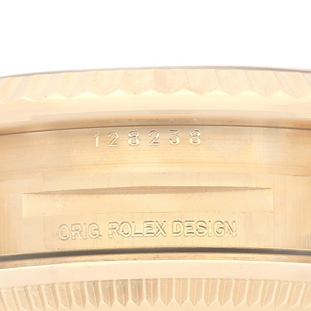 Men's Rolex President Day-Date Yellow Gold Mens Watch 128238 Box Card